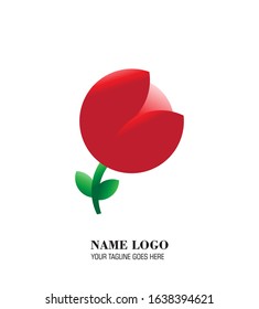 Flower rose logo design illustration describe for a company logo or icon