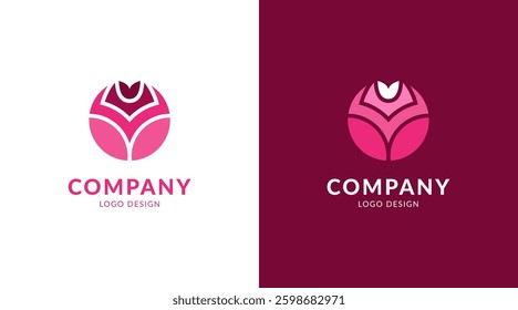 Flower rose logo design vector nature elegant and luxury style