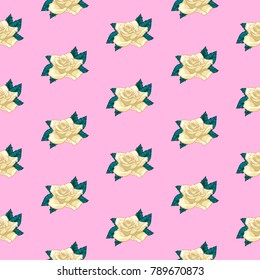 flower rose seamless pattern, vector floral rose seamless pattern, flower background