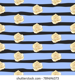 flower rose seamless pattern, vector floral rose seamless pattern, flower background