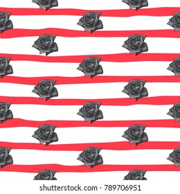 flower rose seamless pattern, vector floral rose seamless pattern, flower background