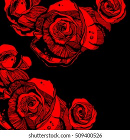 flower, rose, spring, summer, background, botanical, garden, art, nature