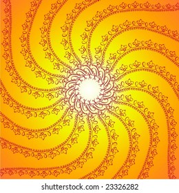 flower rotation background vector illustration