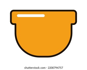 Hierba redondeada de flores. Ilustración del vector