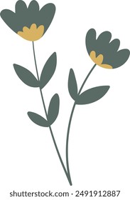 The flower scene has many beautiful colors
