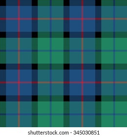 flower of scotland tartan fabric texture seamless pattern. Vector illustration. EPS 10. No transparency. No gradients.