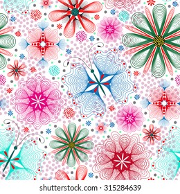 Flower seamless background