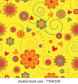 Flower seamless background