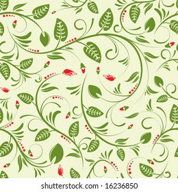 Flower seamless background, element for design, vector illustration