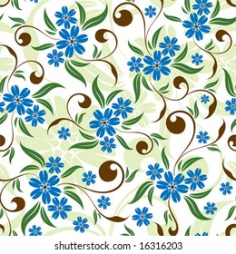 Flower seamless background, element for design, vector illustration