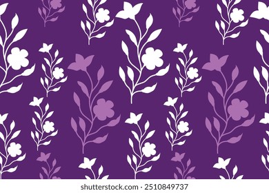  flower seamless background. Minimalistic abstract floral pattern.  Ideal for textile design, wallpaper, covers, cards, invitations and posters.