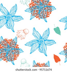 Flower Seamless Background, SPA