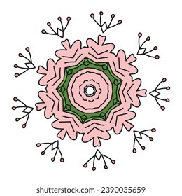 flower seamless decoration vintage pattern illustration