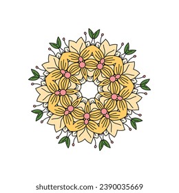 Blume nahtlose Dekoration Vintage-Muster Illustration