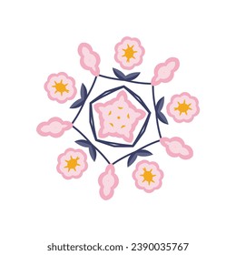 flower seamless decoration vintage pattern illustration