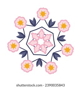 flower seamless decoration vintage pattern illustration