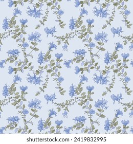 Blume, nahtlos, Gewebe, Muster, Sommer, Zierbeete, Tapeten, Tapete, Illustration, Natur, Wiese, Wiederholung, Vintage, Kunst, hübsch, volkstümlich, romantisch, grafisch, frei
