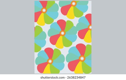 Flower seamless fabric textile pattern design for use.