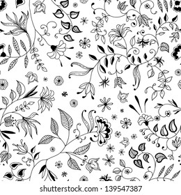 Flower seamless floral pattern thin nice and beautiful