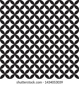 Flower Seamless Geometric Pattern, Petal Ornament Simple Modern Print, Textile Print, Page Fill, Moroccan, Turkish, Lisbon Floor Tiles
