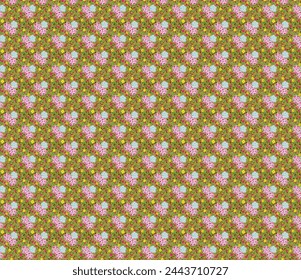 Flower seamless patten for textile use
