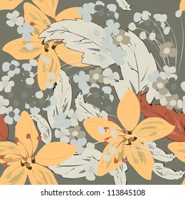  Flower seamless pattern