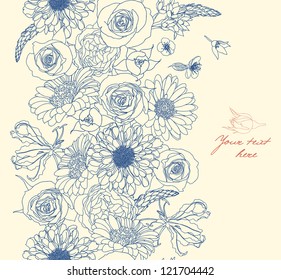 Flower seamless pattern