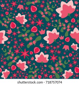 Flower seamless pattern