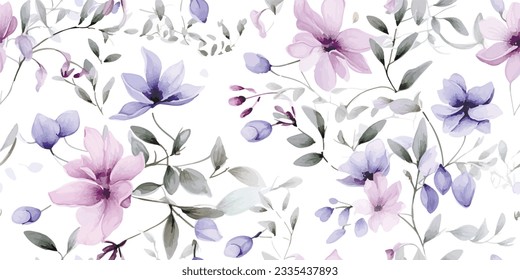 Flores sin costura con
