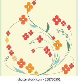 Flower Seamless Pattern Background