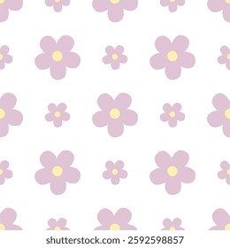 Flower seamless pattern for background