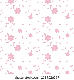 Flower seamless pattern for background