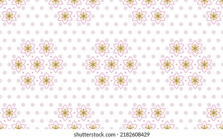 Flower seamless pattern background. Flower drawing in pink on white background. Vector illustration for wear fabric textile print wedding card decoration.