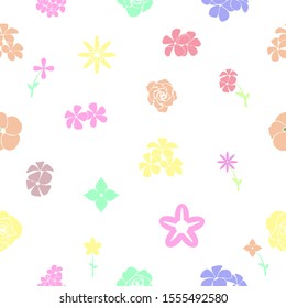 flower seamless pattern background icon.