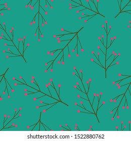 Flower seamless pattern background. Vector illustration.
