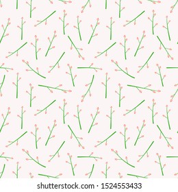 Flower seamless pattern background. Vector illustration.