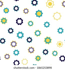 Flower Seamless Pattern Background. Vector Illustration.