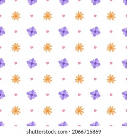 vector de fondo de patrón sin costuras de flores