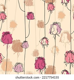flower seamless pattern background vector