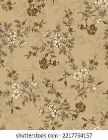 flower seamless pattern background vector