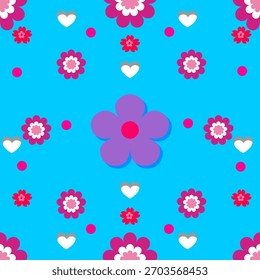 Flor padrão sem costura flores flores Vetor natureza ilustração 