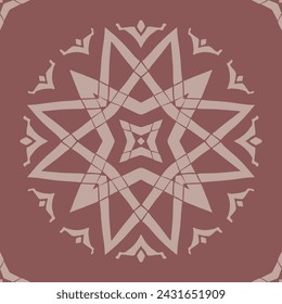 Flower seamless pattern brown color number 7