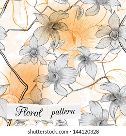 flower seamless pattern can be used for wallpaper, website background, textile printing