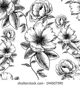 flower  seamless pattern can be used for wallpaper, website background, textile printing