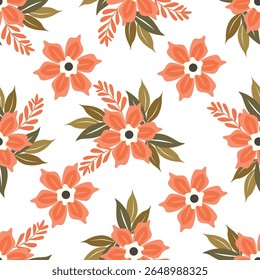 Patrón de flores sin fisuras. Lindo fondo floral