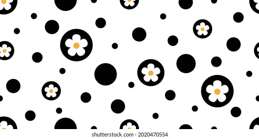 Blume nahtlose Muster polka dot cartoon Illustrationsdoodle