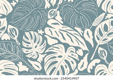 Flower seamless pattern design with beautiful flower and leaves. Flower art. floral and leaf pattern design for fabric, cotton, wallpaper, satin, gift wrap, carpet, background.