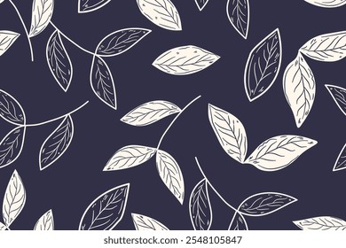 Flower seamless pattern design with beautiful flower and leaves. Flower art. floral and leaf pattern design for fabric, cotton, wallpaper, satin, gift wrap, carpet, background.