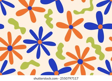 Flower seamless pattern design with beautiful flower and leaves. Flower art. floral and leaf pattern design for fabric, cotton, wallpaper, satin, gift wrap, carpet, background.	