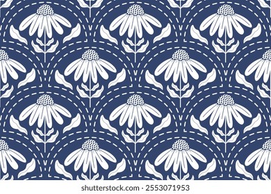Flower seamless pattern design with beautiful flower and leaves. Flower art. floral and leaf pattern design for fabric, cotton, wallpaper, satin, gift wrap, carpet, background.